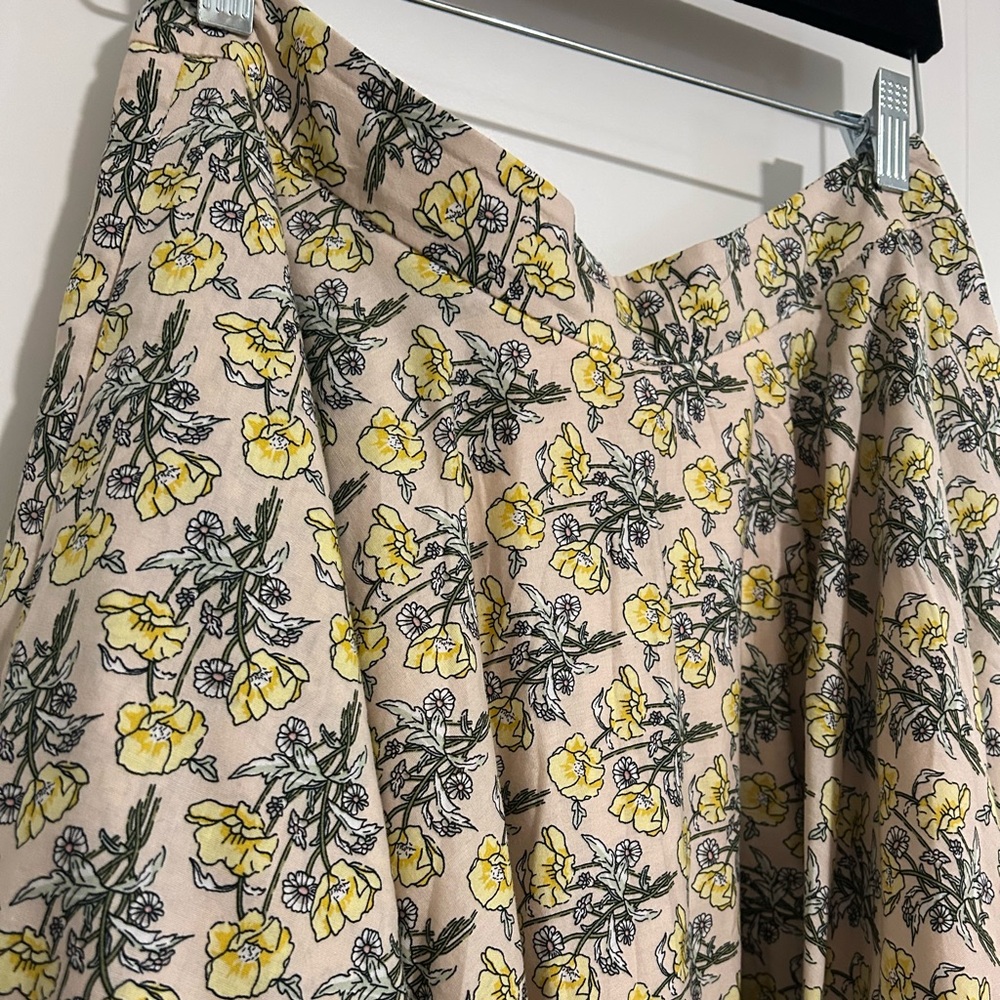 Hearts and Found tea length floral skirt